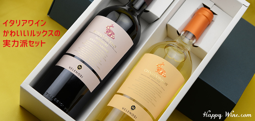 ◎【送料込み・化粧箱入り】イタリアワイン かわいいルックスの実力派セット【2】 750ml×2本