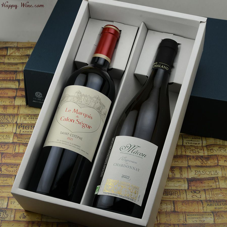 【送料込み・化粧箱入り】通が喜ぶ！ボルドー・ブルゴーニュ プレミアムワインセット【2】　750ml×2本 