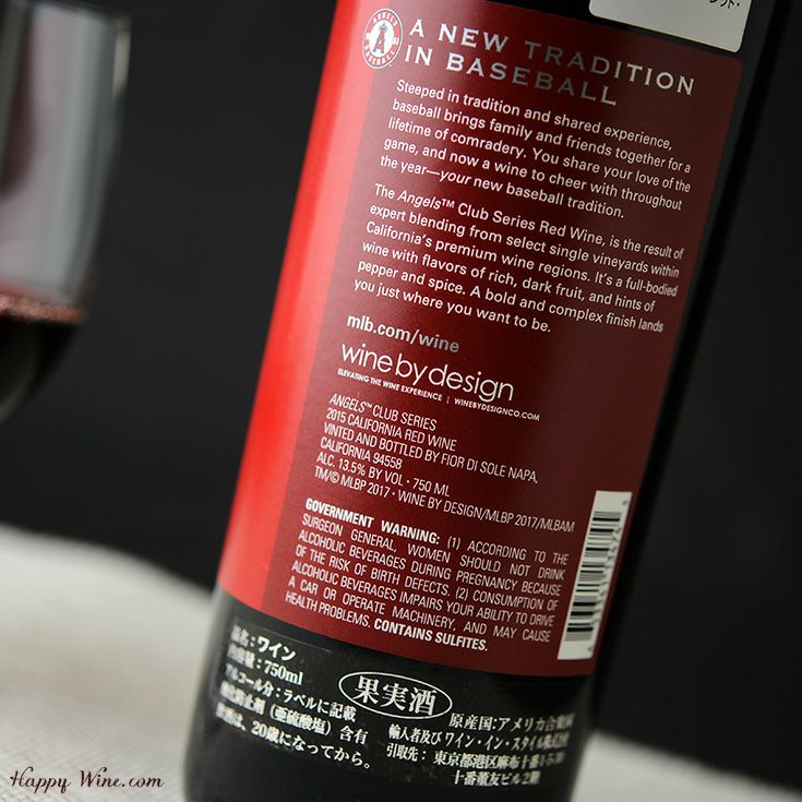 エンゼルス　クラブ・シリーズ　リザーブ・レッド・ワイン　カリフォルニア(赤)
