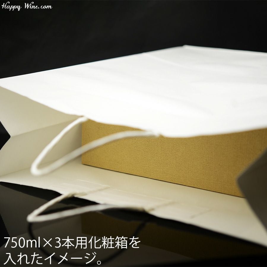 手提げ袋(白色)　1800ml2本用　720ml3本箱用