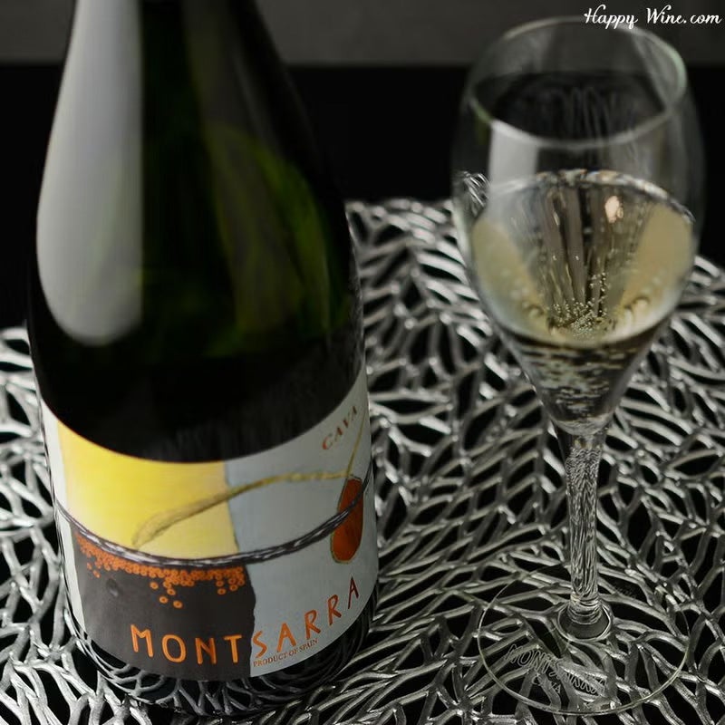 【グラス付き】バルディネット　モンサラ　カバ　ブルット　オーガニック(白.泡)